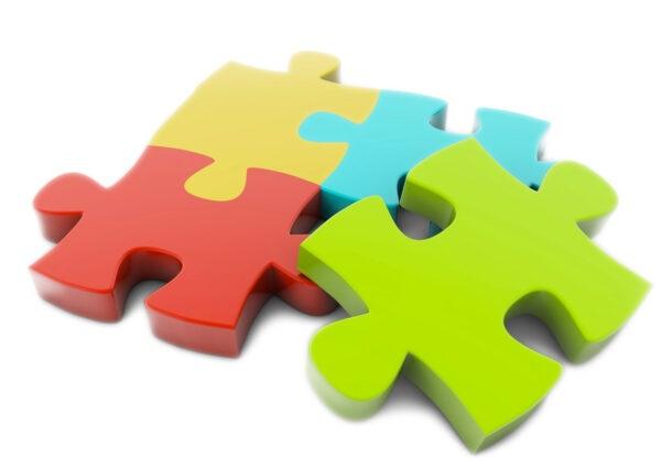 Pezzi di un puzzle.