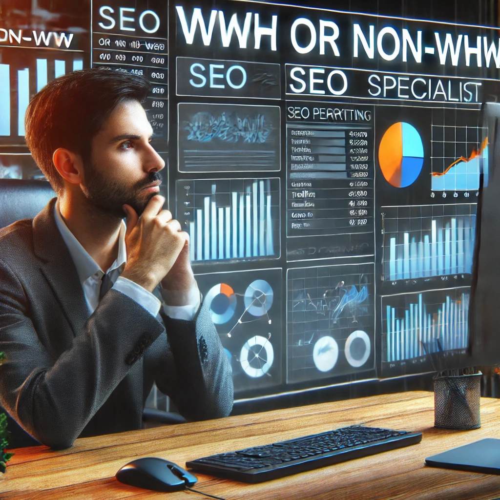 Un seo pensa se è meglio la versione www o non-www di un dominio.