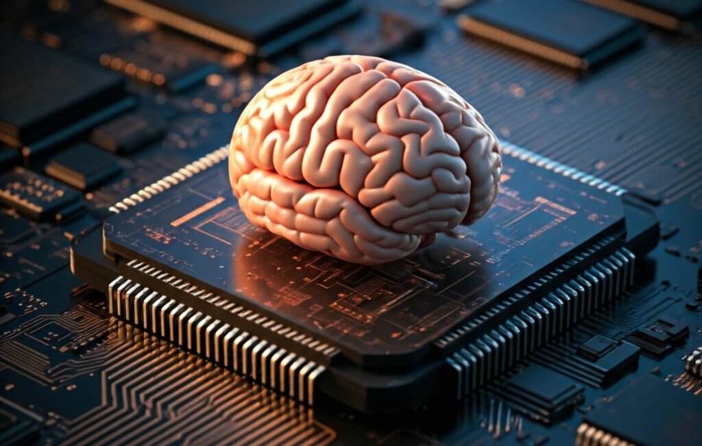 Un cervello su un microchip.