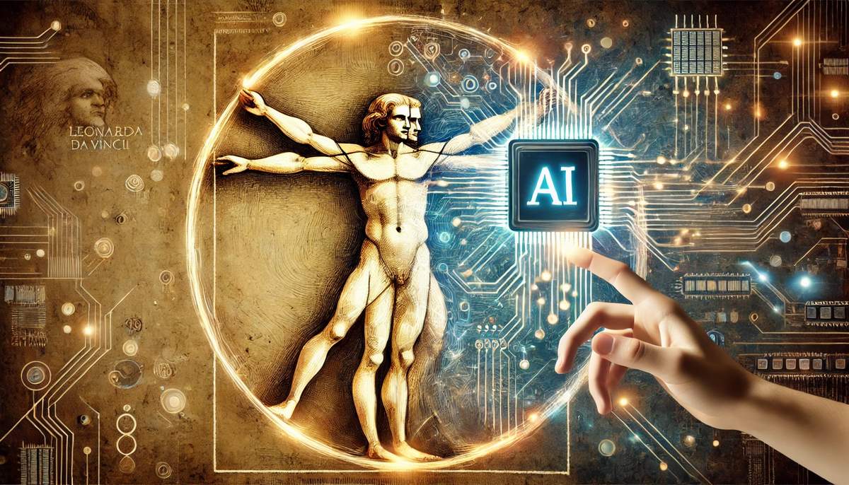 Uomo di vitruvio e ai.